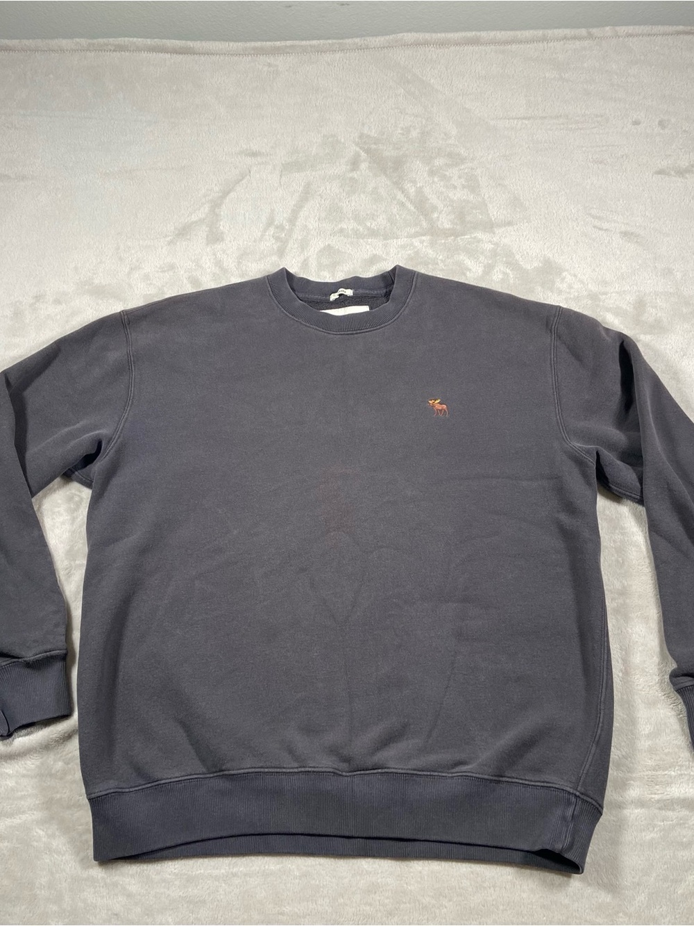 Vintage Y2K Abercrombie Fitch Sweatshirt Men’s M Black Long Sleeve Moose